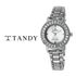 [TANDY] Jam Tangan Permata Wanita Mewah T-4034 – 28 Batu Austria pada garis casing, batu potong pada 3, 6, 9, 12H untuk Keanggunan Feminin